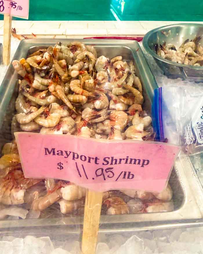 Mayport shrimp, fresh in Jacksonville, FL