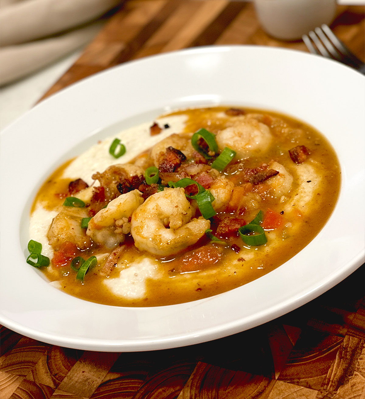 Charleston-style shrimp "n' grits