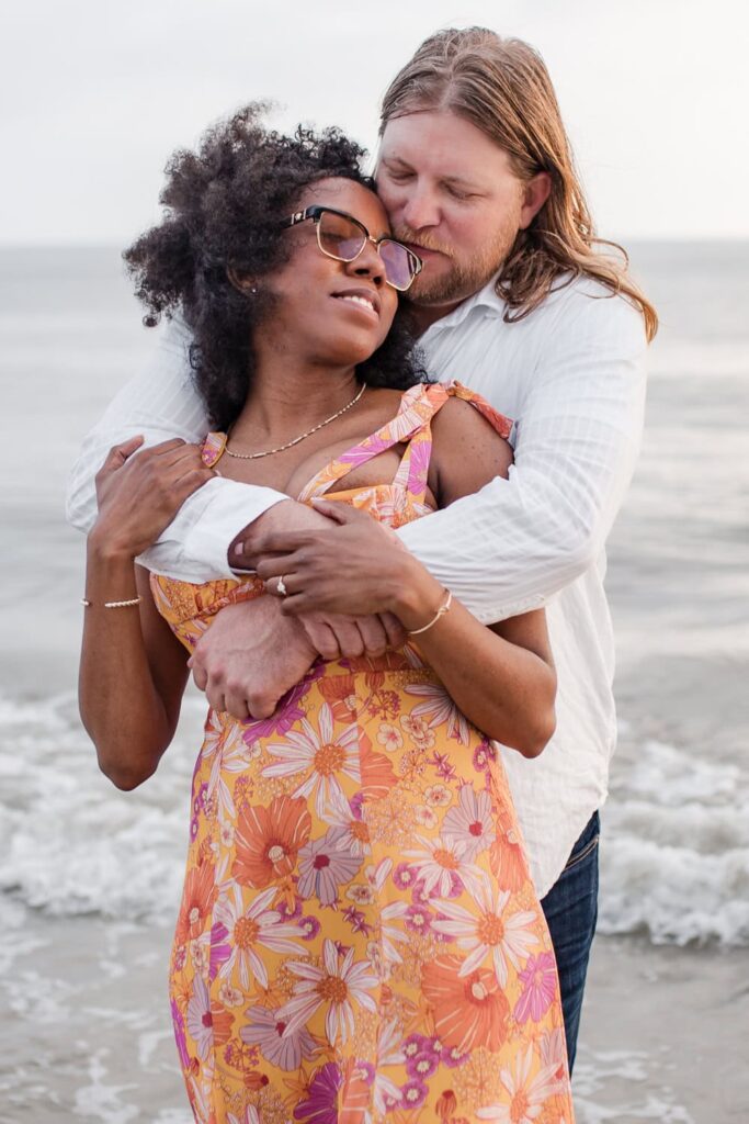 Jacksonville FL Engagement Photo Session embracing