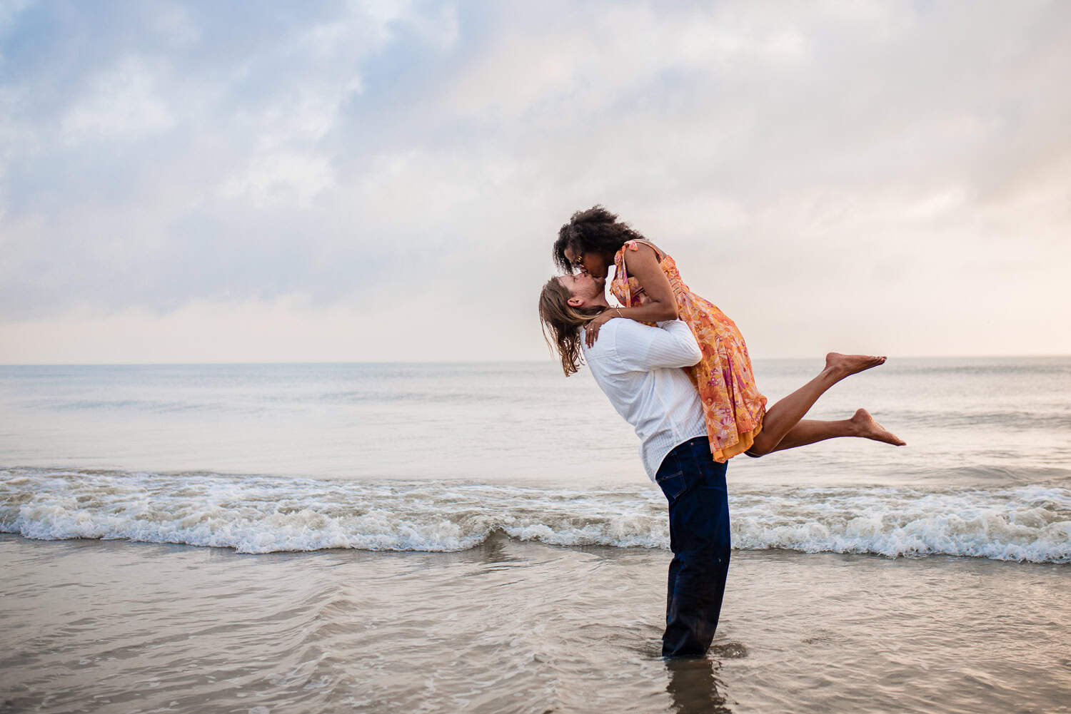 Jacksonville FL Engagement Photo Session beautiful sky