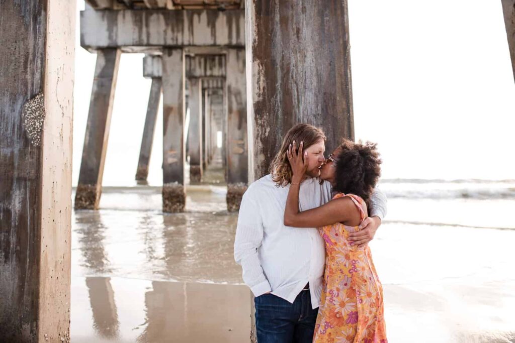 Jacksonville FL Engagement Photo Session at pier