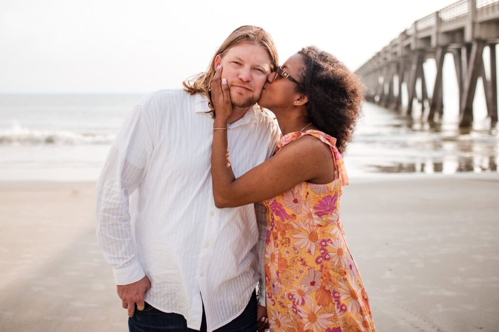 Jacksonville FL Engagement Photo Session at beach