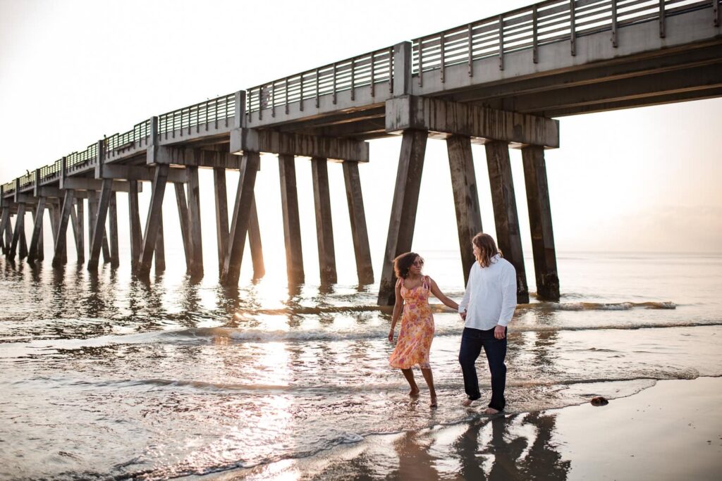 Jacksonville FL Engagement Photo Session jax pier