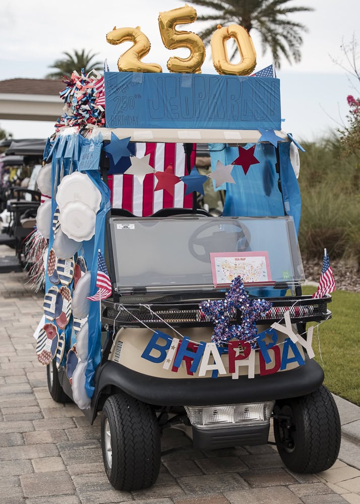 Decorated Golf Cart - Event Photography at Sawgrass Country Club